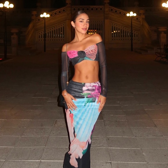 NWT AFRM Elden Top in Surreal Shells - Picture 3 of 11